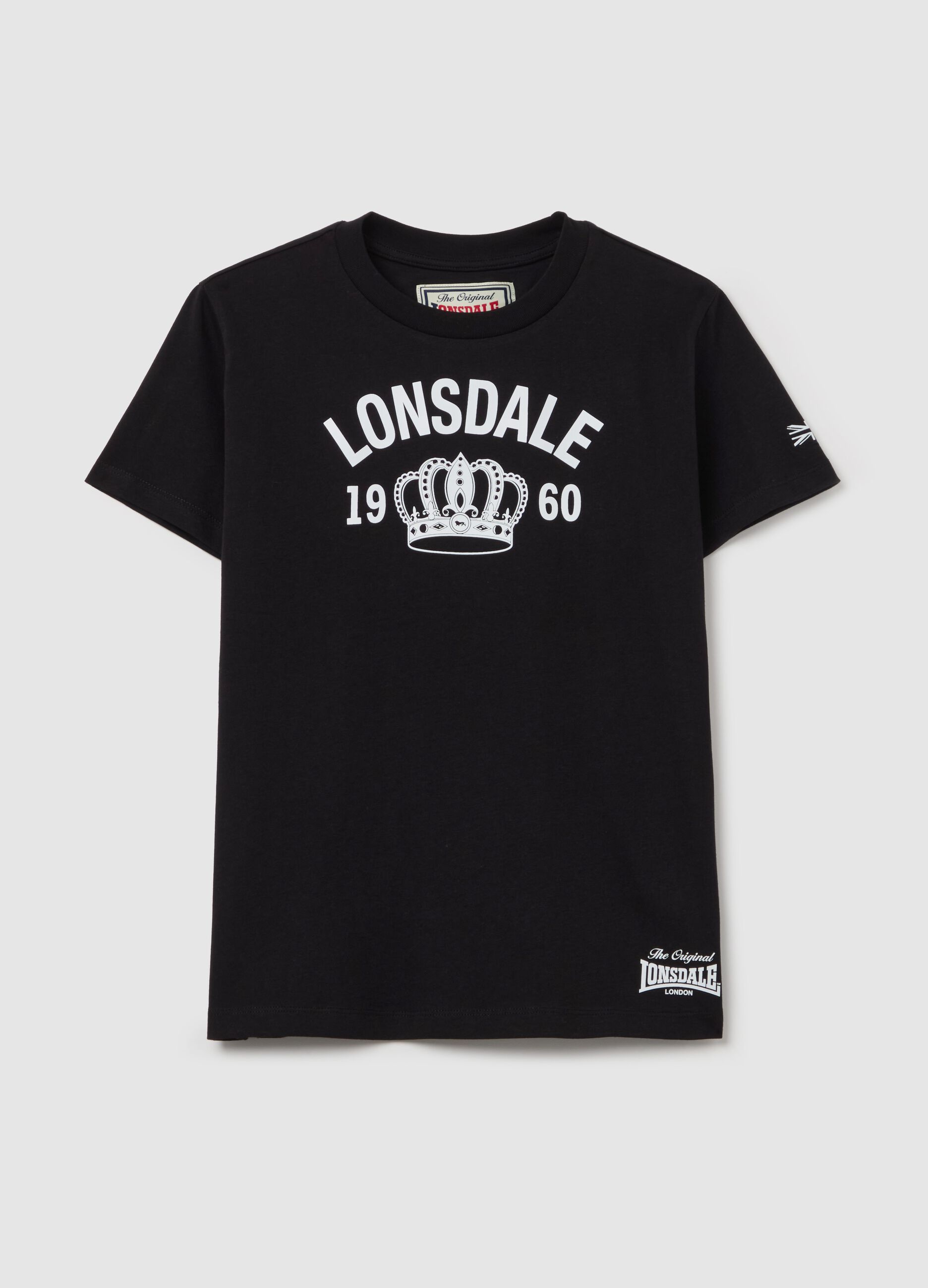 Cotton T-shirt with logo print