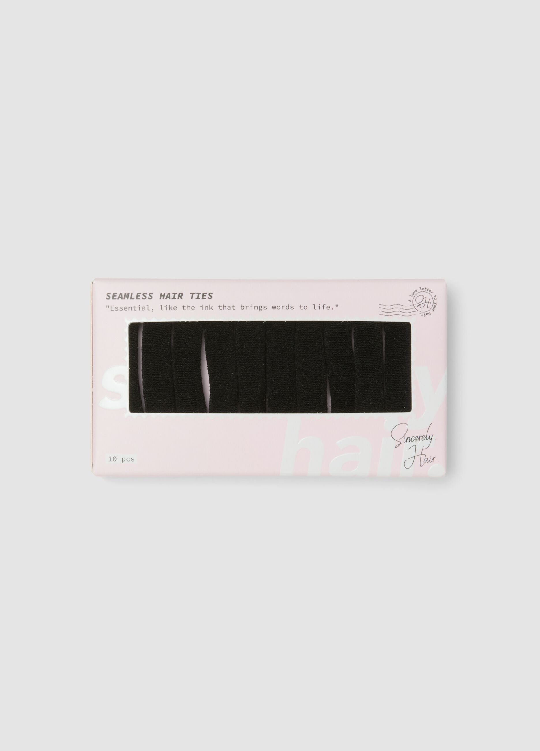 SINCERELY HAIR Seamless hair ties 10 pezzi black