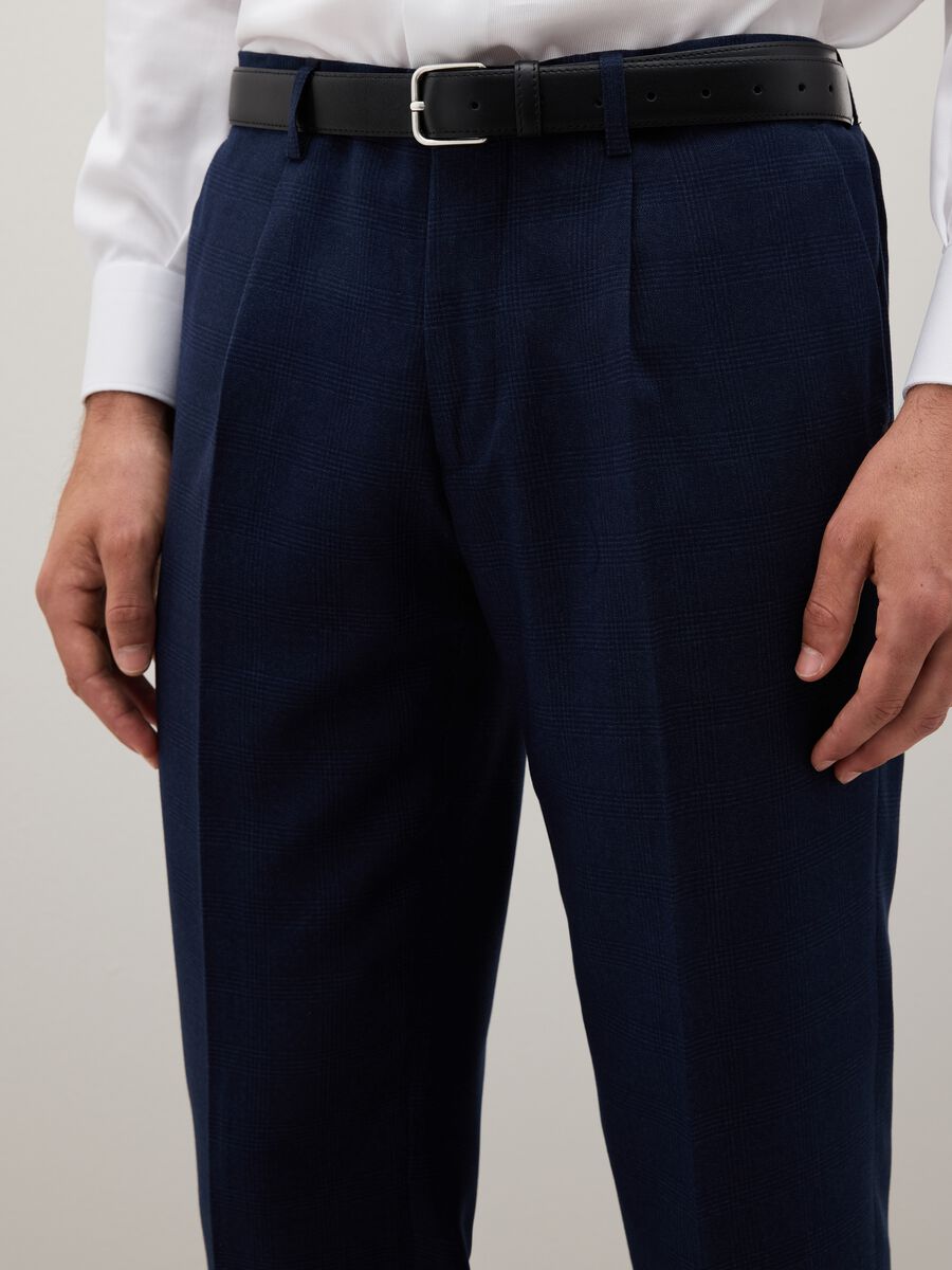 Blue Slim Fit Trousers_2