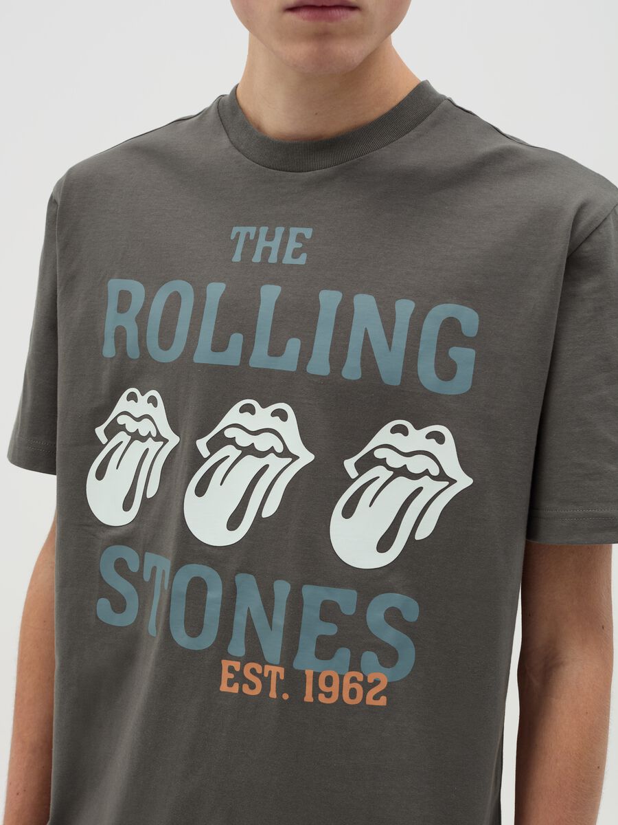 Cotton T-shirt with The Rolling Stones print_3