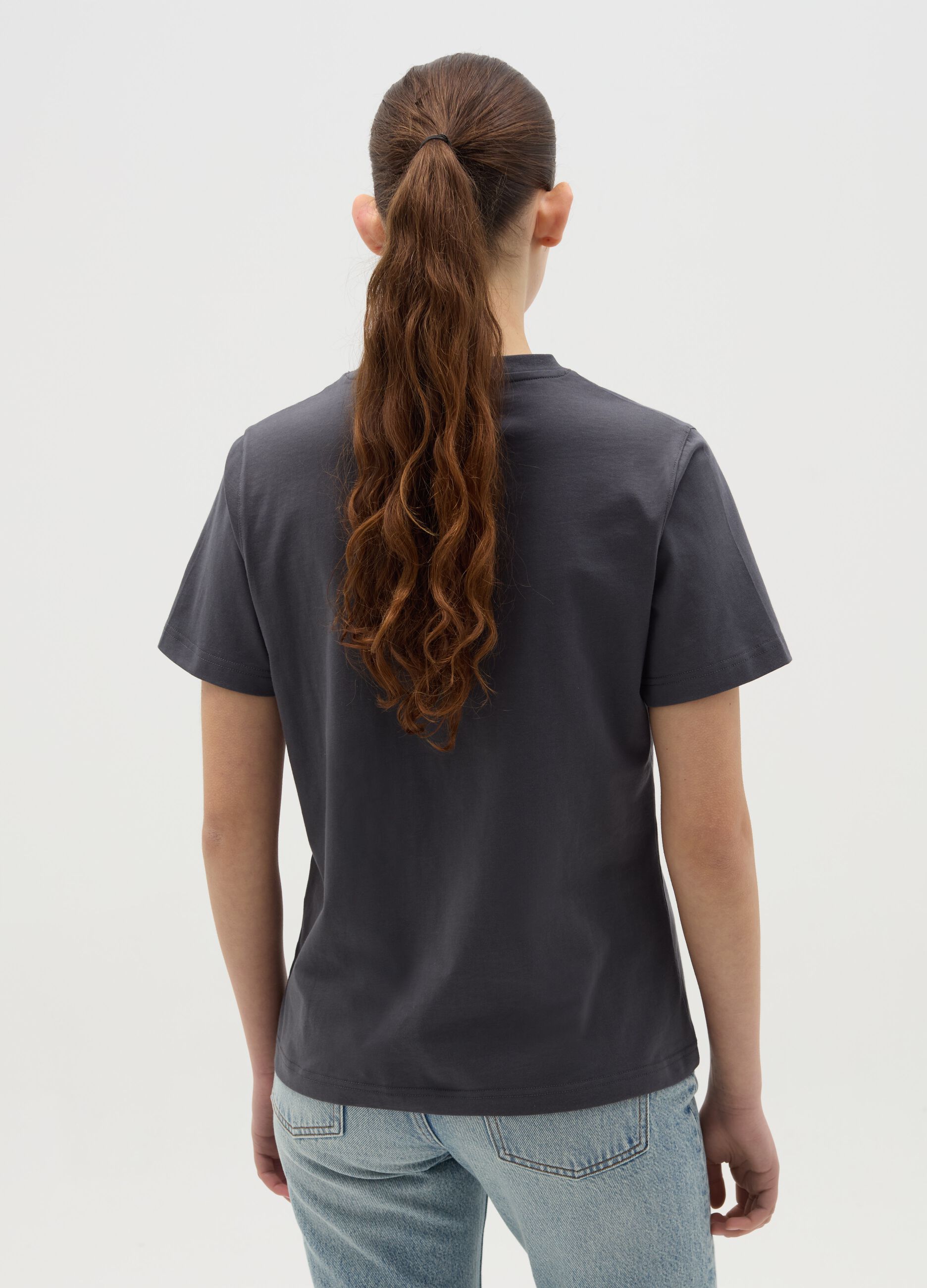 T-shirt with diamanté Minnie Mouse