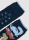 2-pack of blue non-slip socks in organic stretch cotton with dinosaur print_1