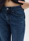 Straight-leg blue pure cotton jeans_3