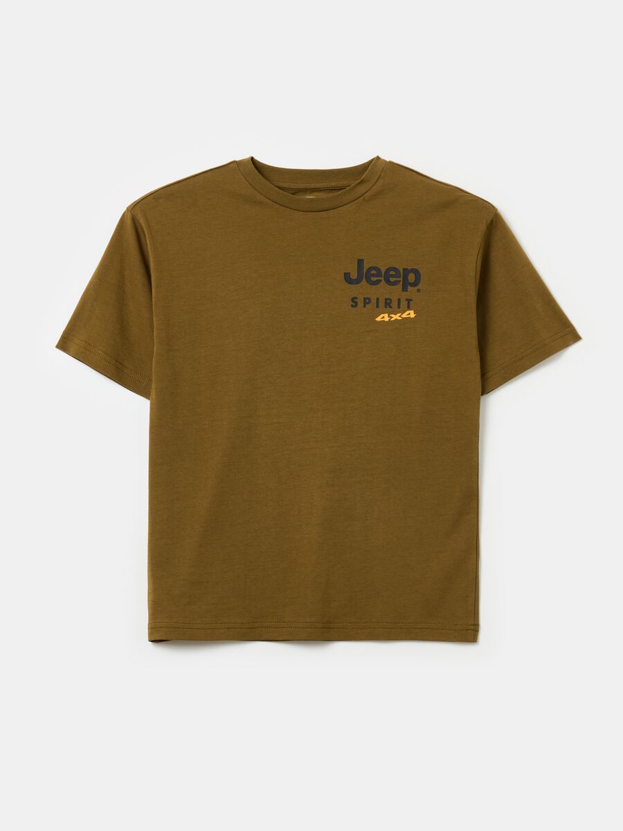 Cotton T-shirt with Jeep print_0