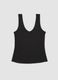 Black stretch vest top, regular fit_6