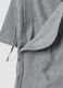 Grey organic cotton wrapover sleepsuit for newborns_2