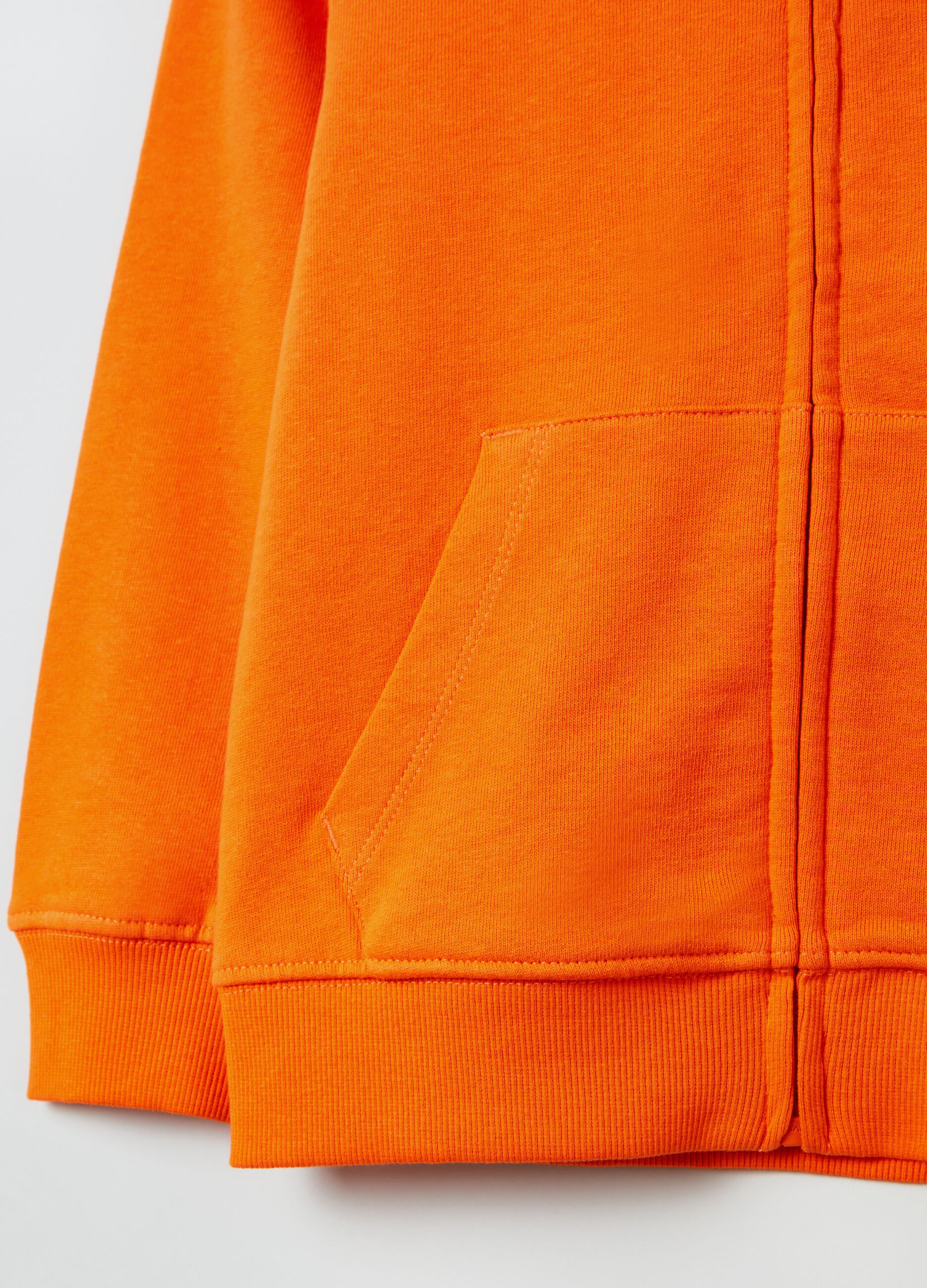 Full-zip in French Terry con cappuccio _2