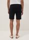 Black pure cotton regular-fit shorts with drawstring_2