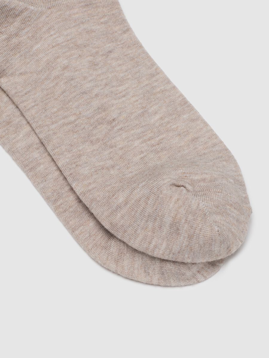 Short Beige Stretch Socks_2
