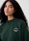 Oversized sweatshirt with mock neck and Athletic logo_3