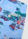Blue tropical-print swim shorts_3