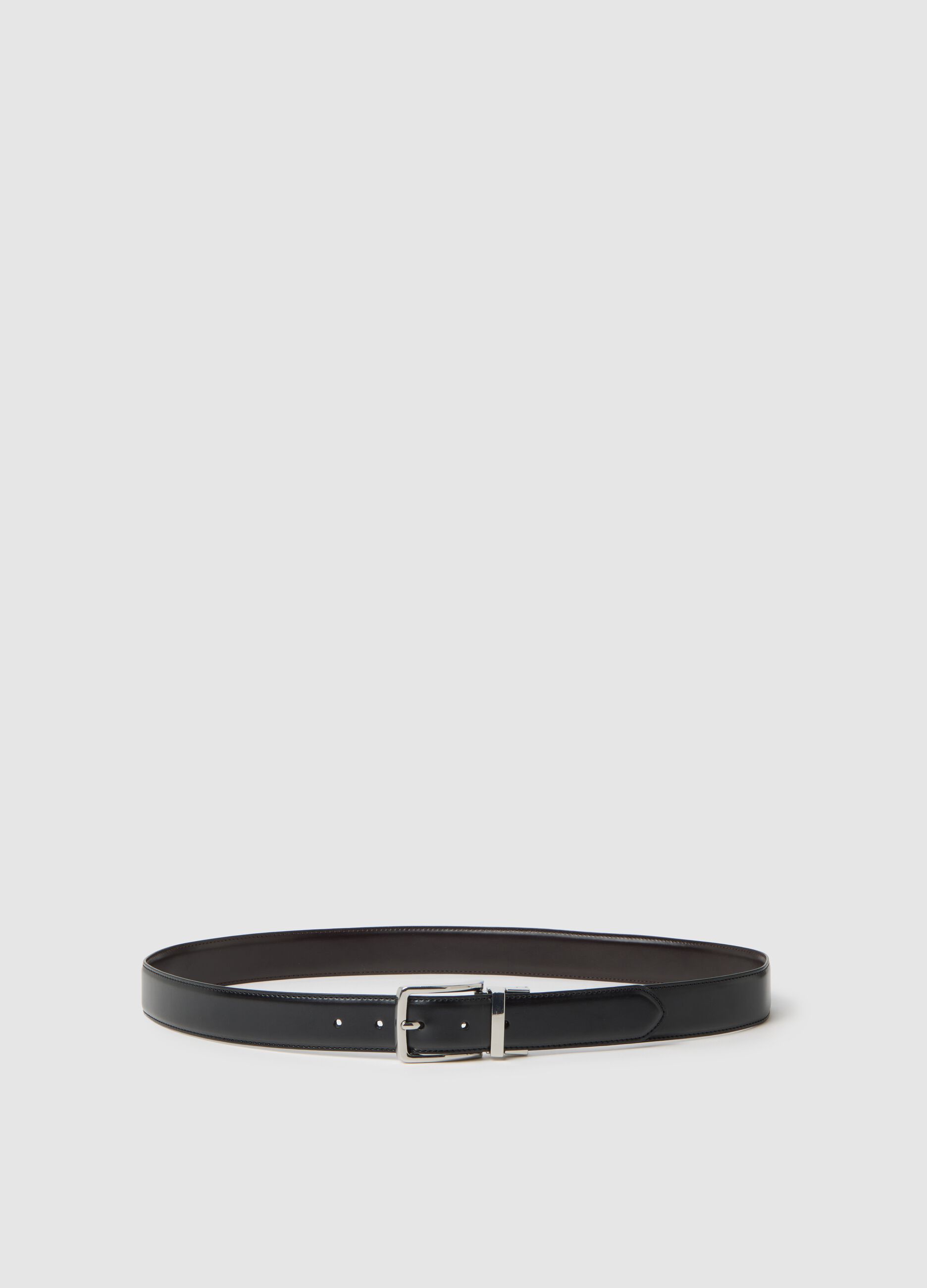 Multicolour genuine leather belt
