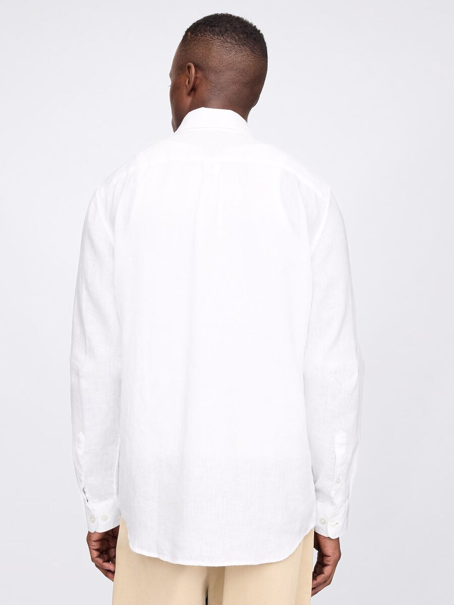 White shirt with long sleeves in linen_2