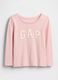 Pink Long Sleeve Cotton T-Shirt_0