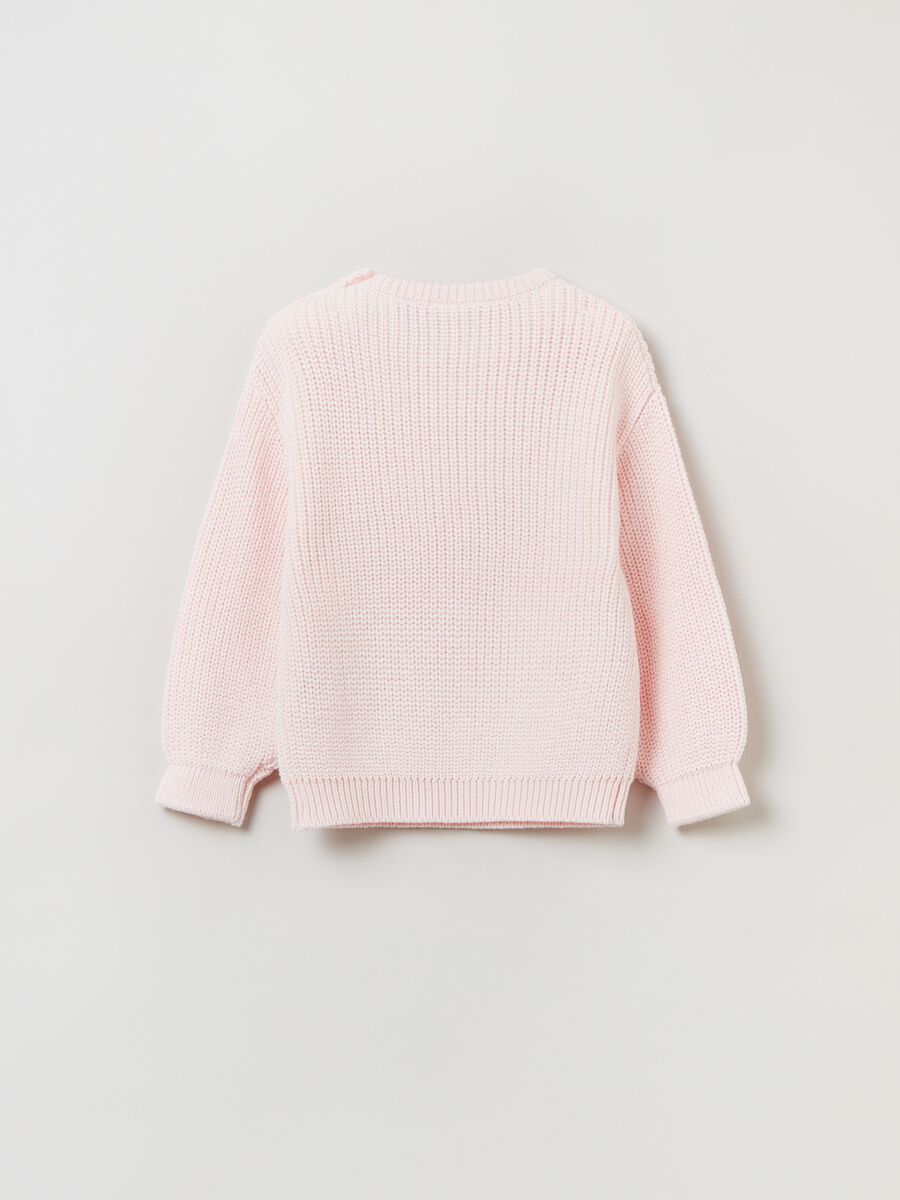 Pullover in cotone tinta unita_1
