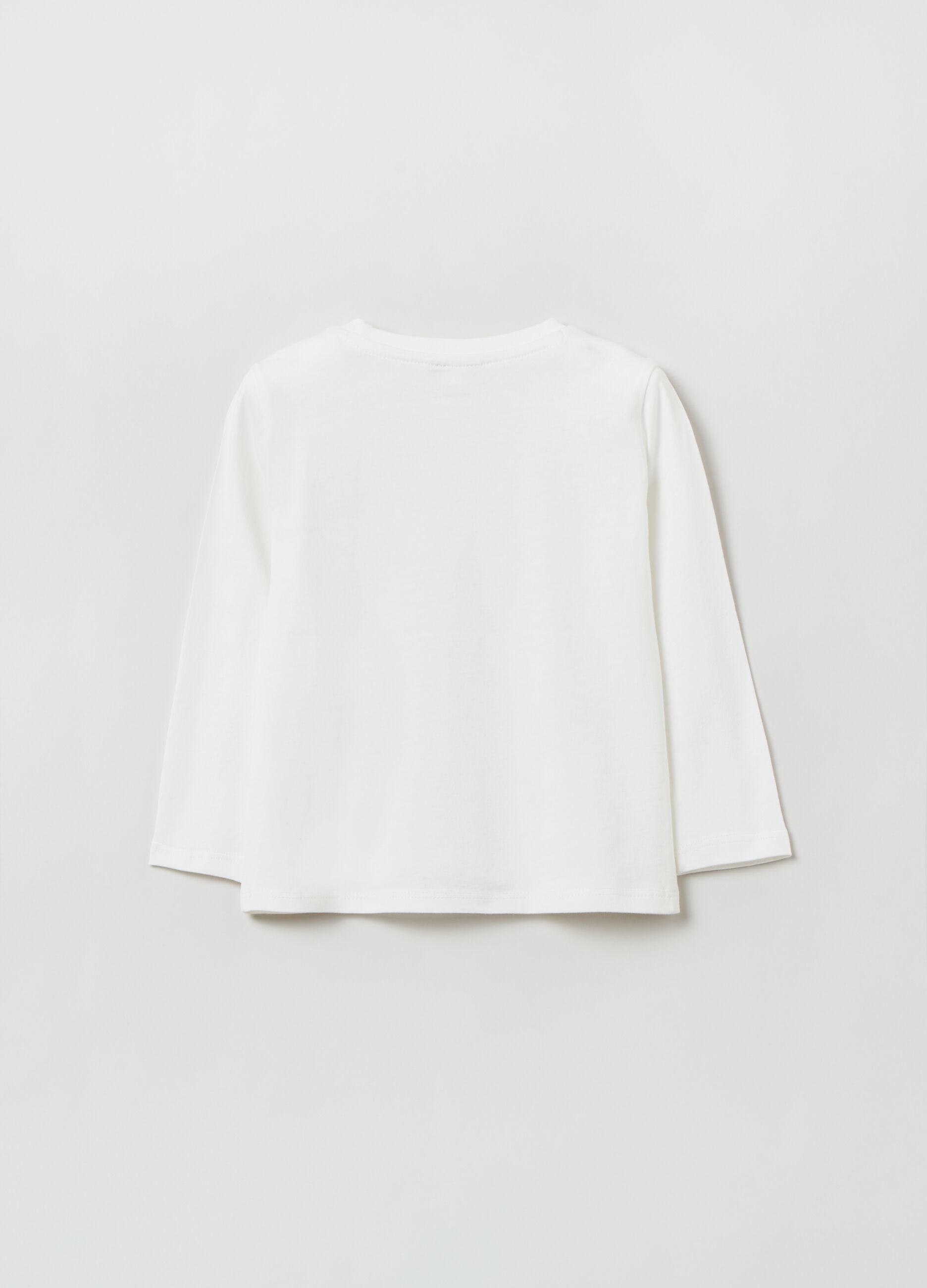 T-shirt a maniche lunghe con stampa_1
