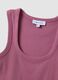 Tank top rosa in cotone elasticizzato fitted_5