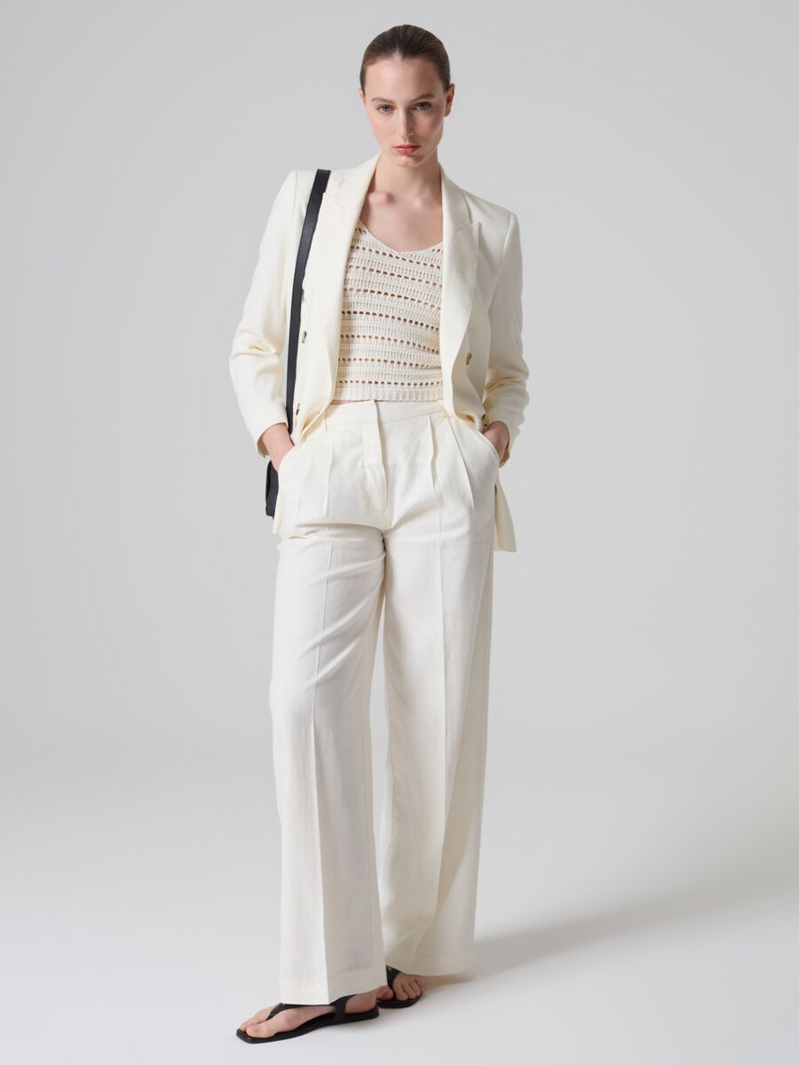Contemporary wide-leg palazzo trousers_0
