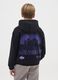 Boy's black pure cotton sweatshirt with Lakers print_1