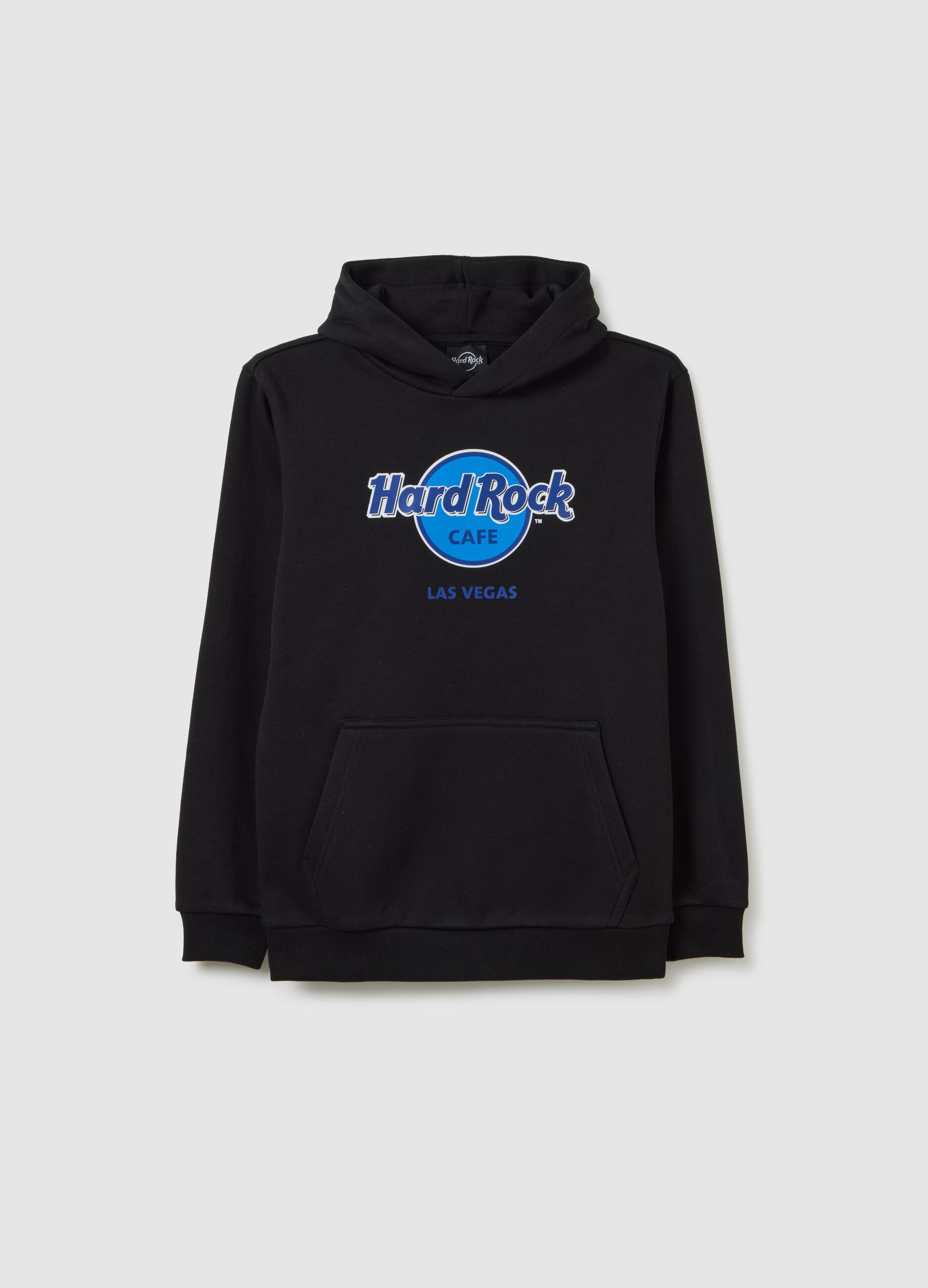 Children's black cotton blend sweatshirt regular fit