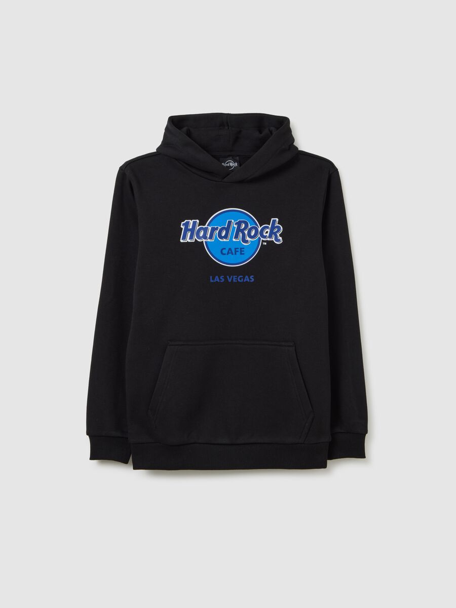 Children's black cotton blend sweatshirt regular fit_0