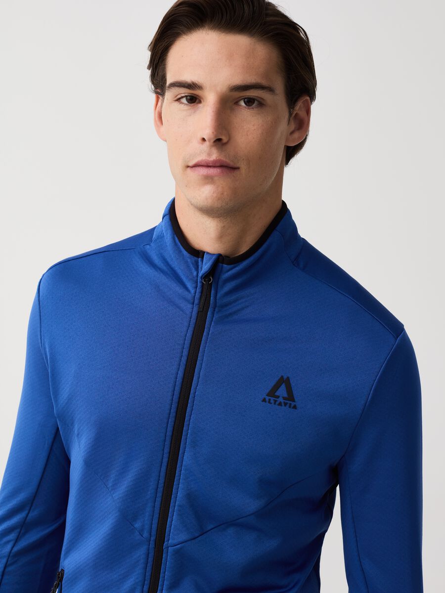 Altavia full-zip sweatshirt with high neck in technical fabric_0