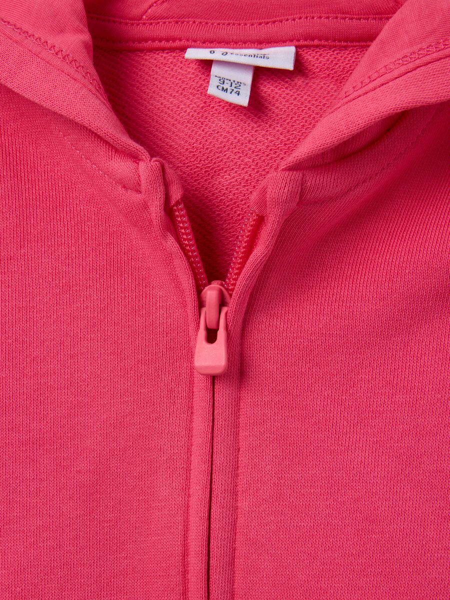 Felpa da neonata in puro cotone rosa regular fit_2
