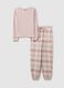 Multicolour Plaid Pyjama Regular Fit_4