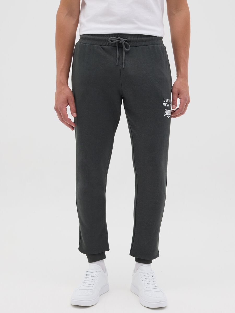 Slim-fit joggers with drawstring and logo print_1