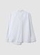 White stretch cotton poplin shirt with waist hook detail_6