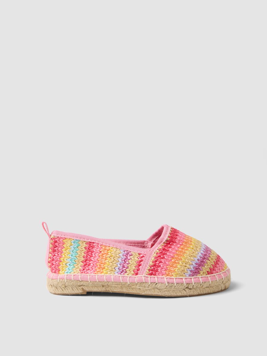 Espadrillas con design intrecciato multicolor da bambina_0