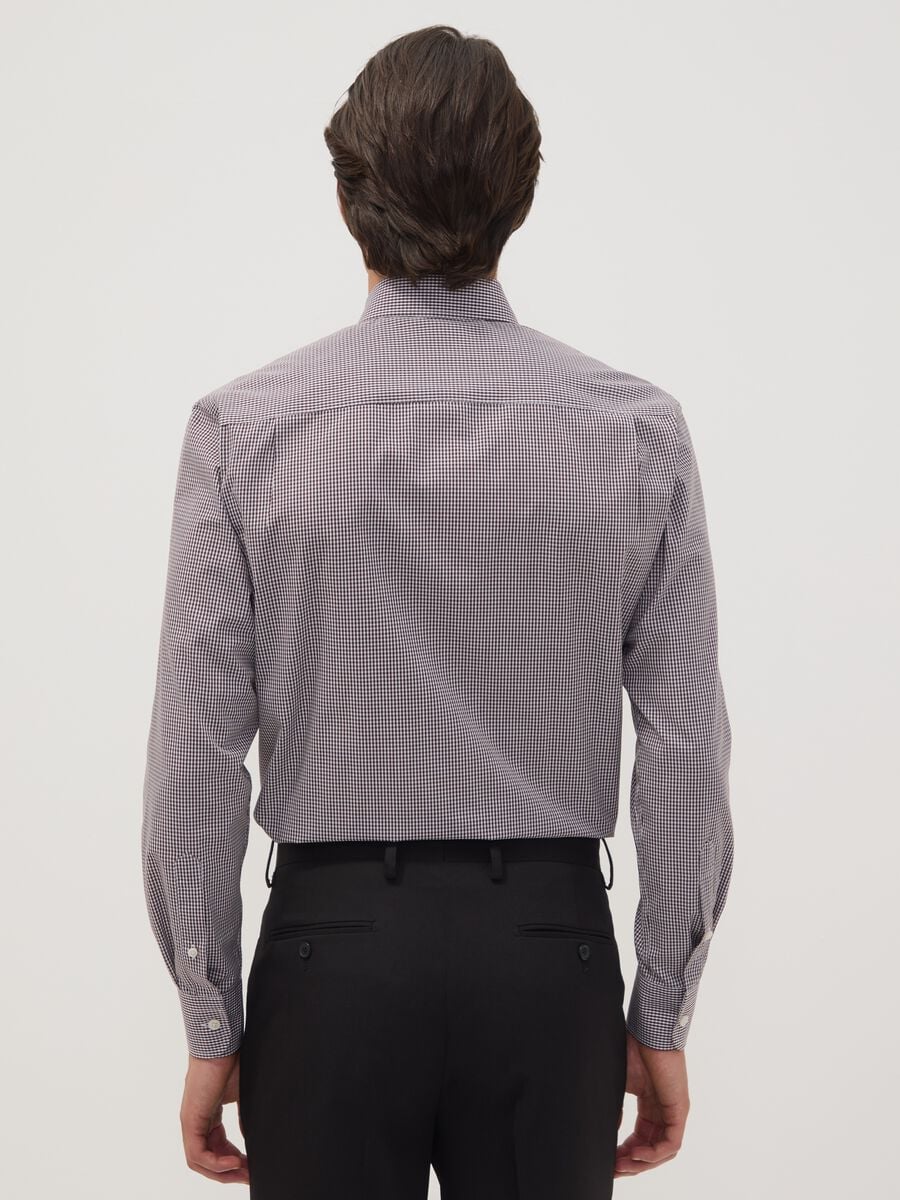 Camicia easy iron multicolor in misto cotone con collo button down regular fit_3
