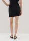 Women's black viscose blend mini skirt_3