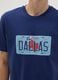 Regular fit blue pure cotton T-shirt_2