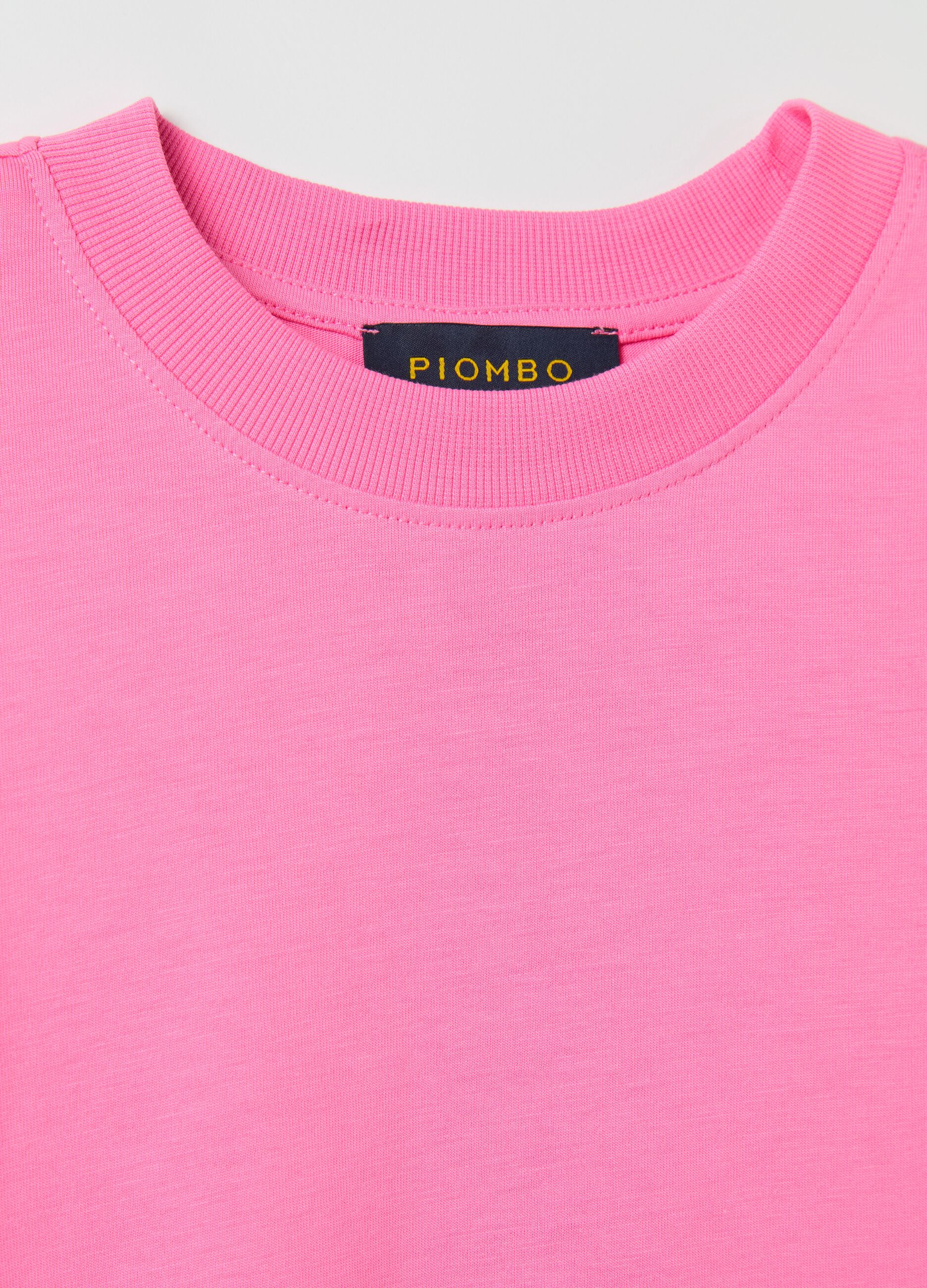 T-shirt girocollo in cotone