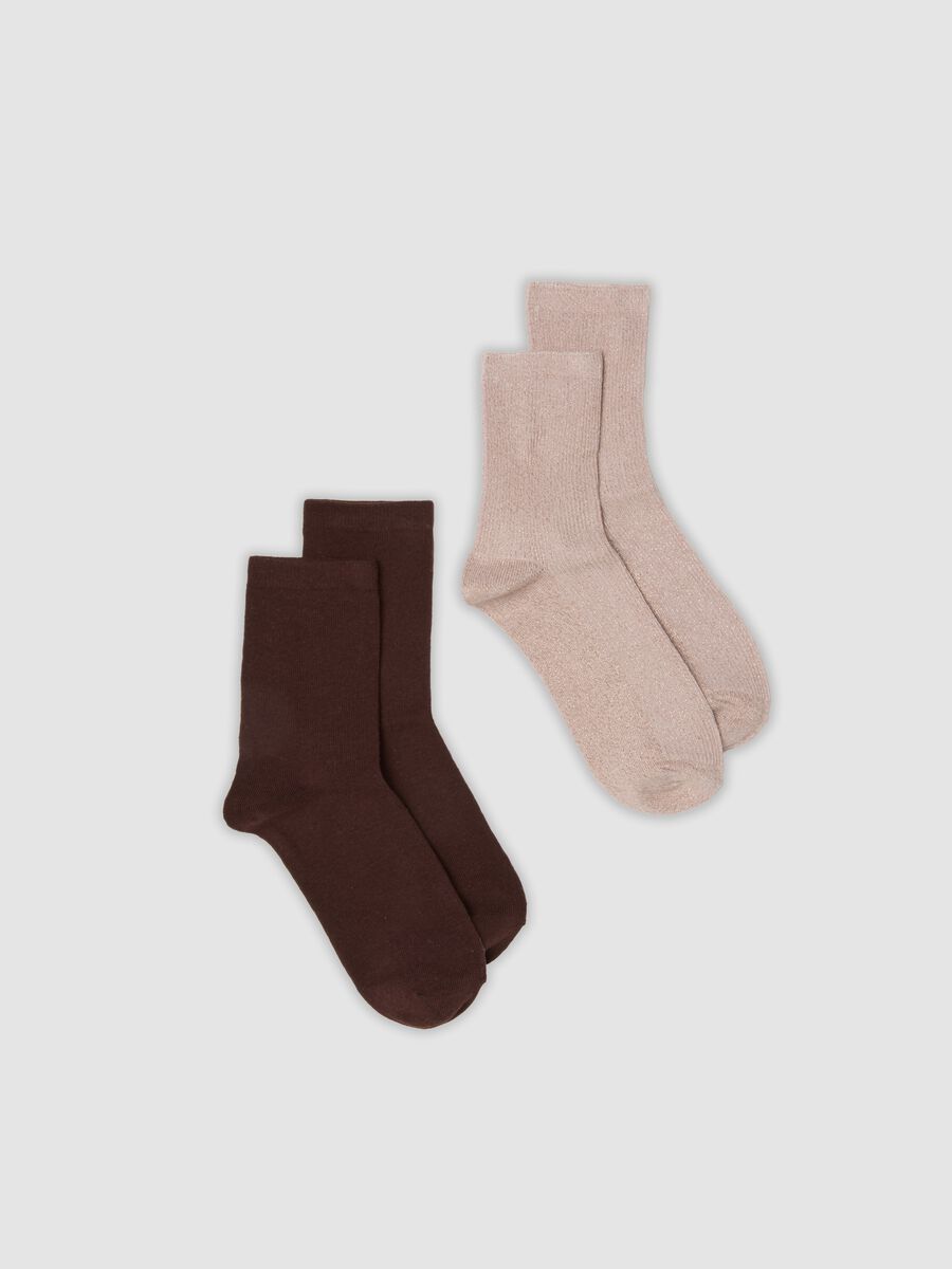 2-pack of multicolour organic stretch cotton socks_0
