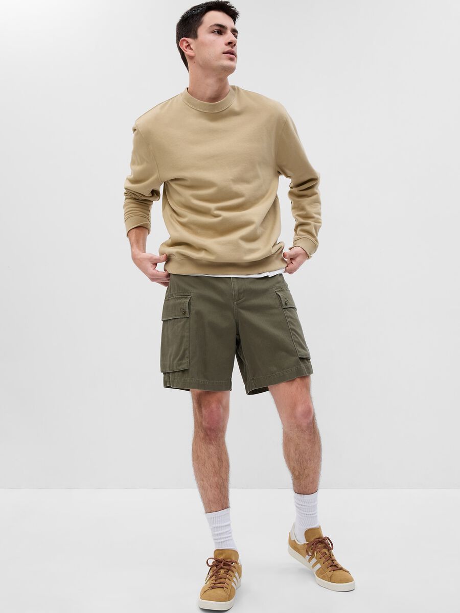 Cotton cargo shorts_0