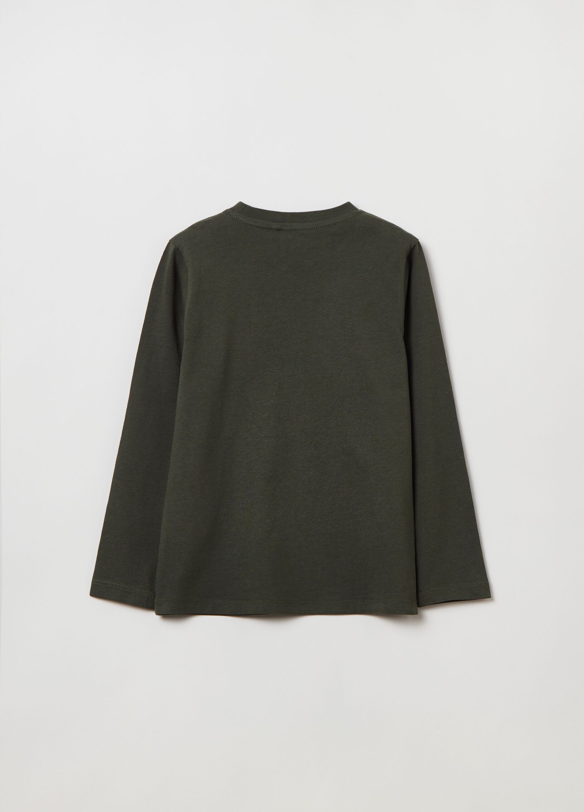 T-shirt a maniche lunghe con stampa_1