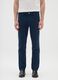 Pantaloni in cotone elasticizzato blu slim fit_1