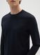 Black long sleeve pure cotton T-shirt_3