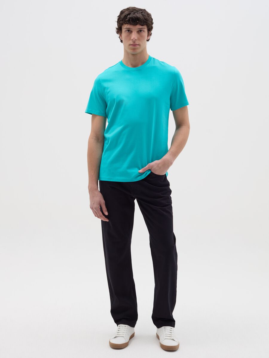 Organic cotton T-shirt with round neck_1