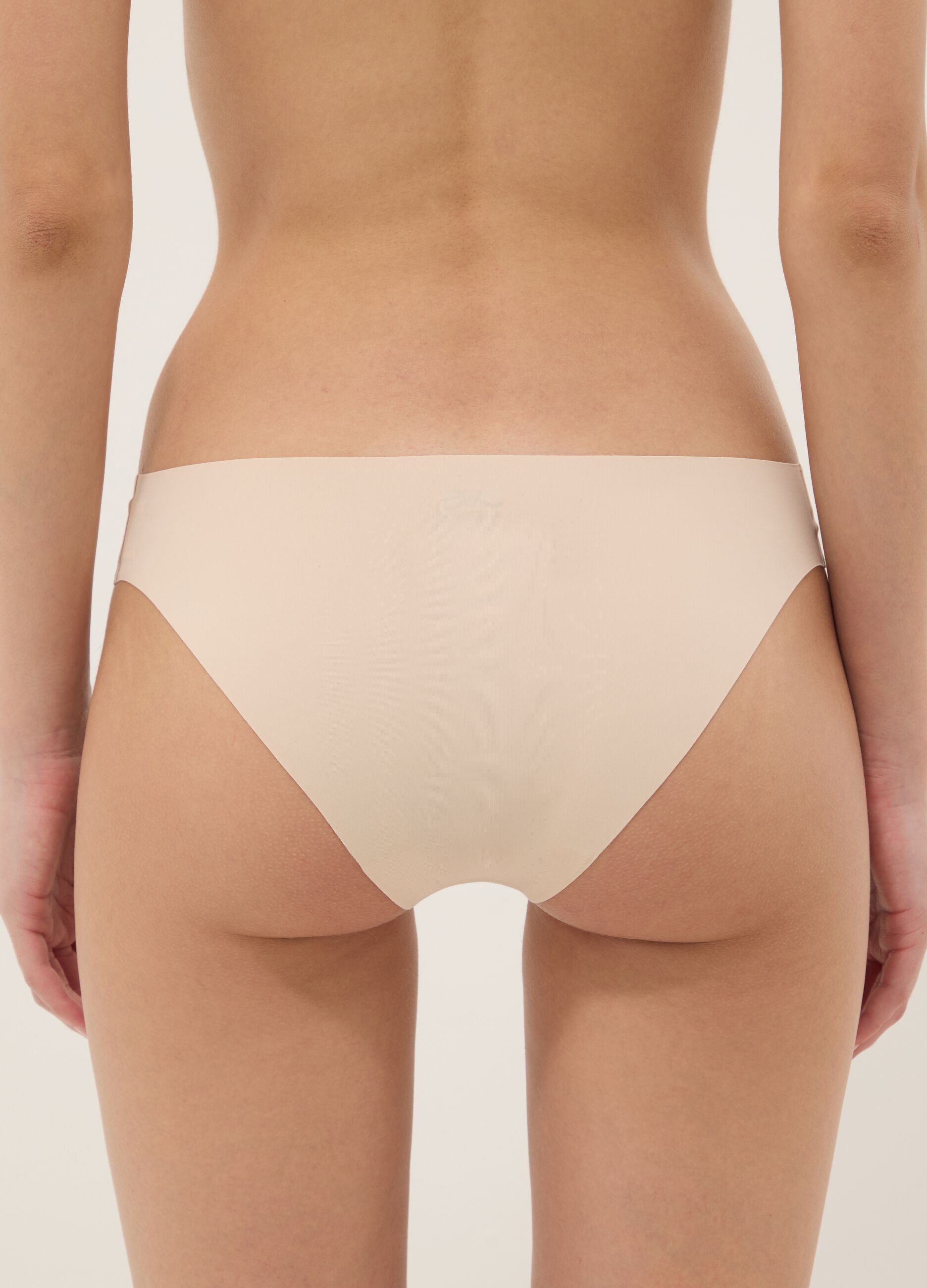 Pink regular fit seamless briefs