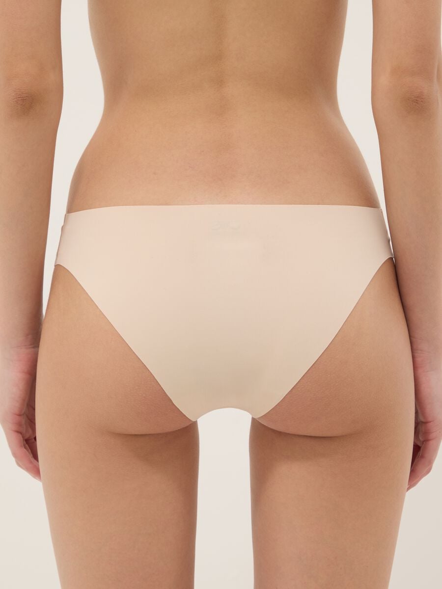 Pink regular fit seamless briefs_2