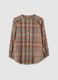 Multicolor Check Maternity Shirt_4