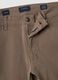 Brown slim-fit stretch cotton twill trousers_5