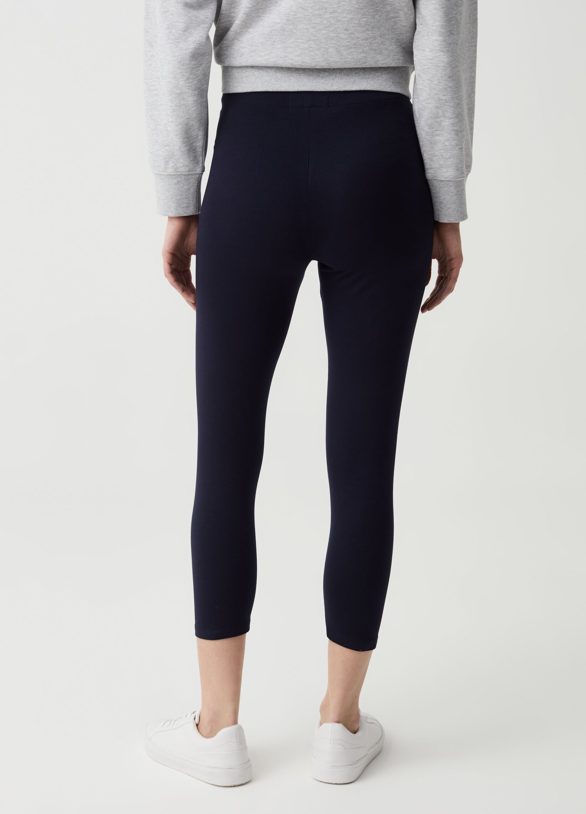 Essential stretch cropped leggings