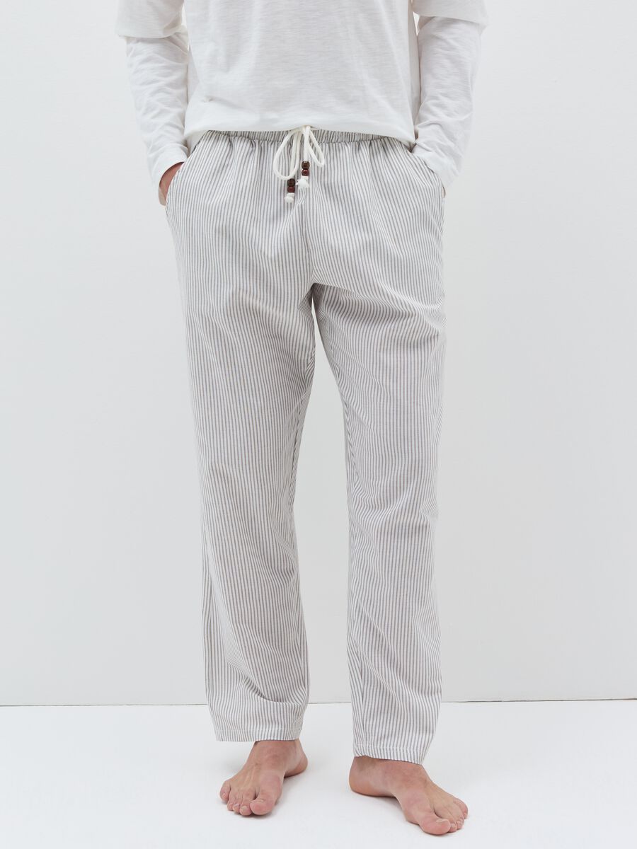 Pigiama lungo con top in slub jersey_5