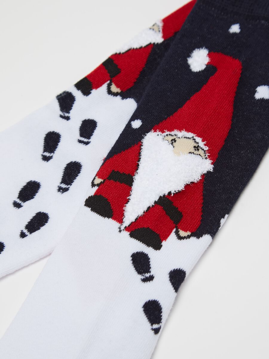 Two-pair pack socks with Christmas design_1