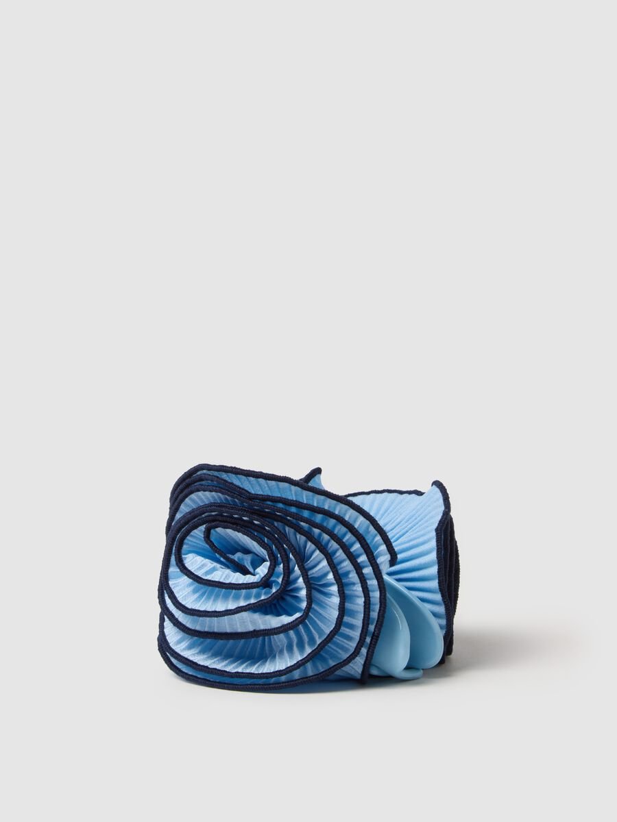 Fermaglio per capelli multicolor con design floreale_0