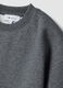 Grey cotton-blend crew-neck sweatshirt with all-over lurex print_1